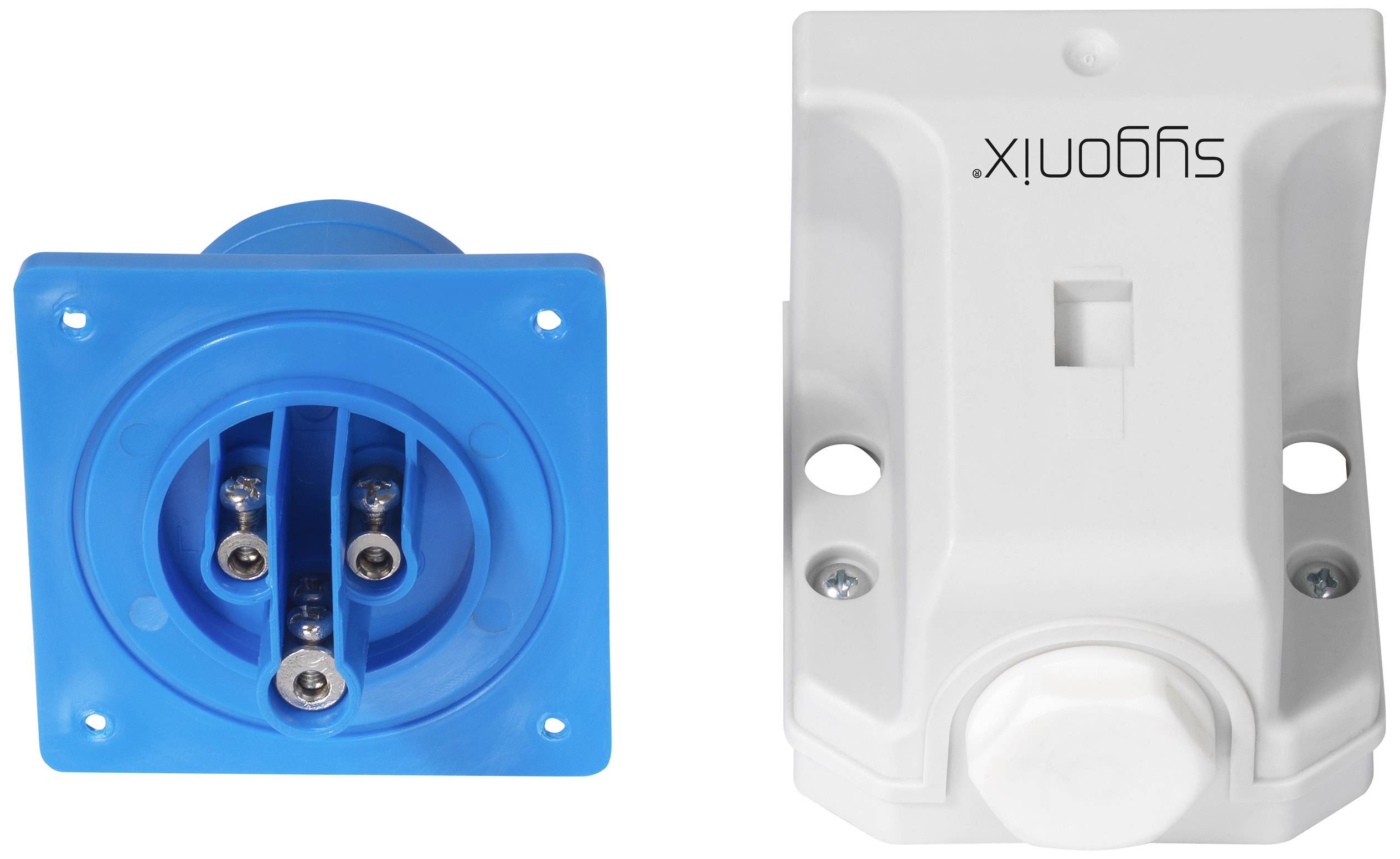 Sygonix SY-6261866 CEE-CARA Wandstecker 16A 3polig 250 V/AC 1St.