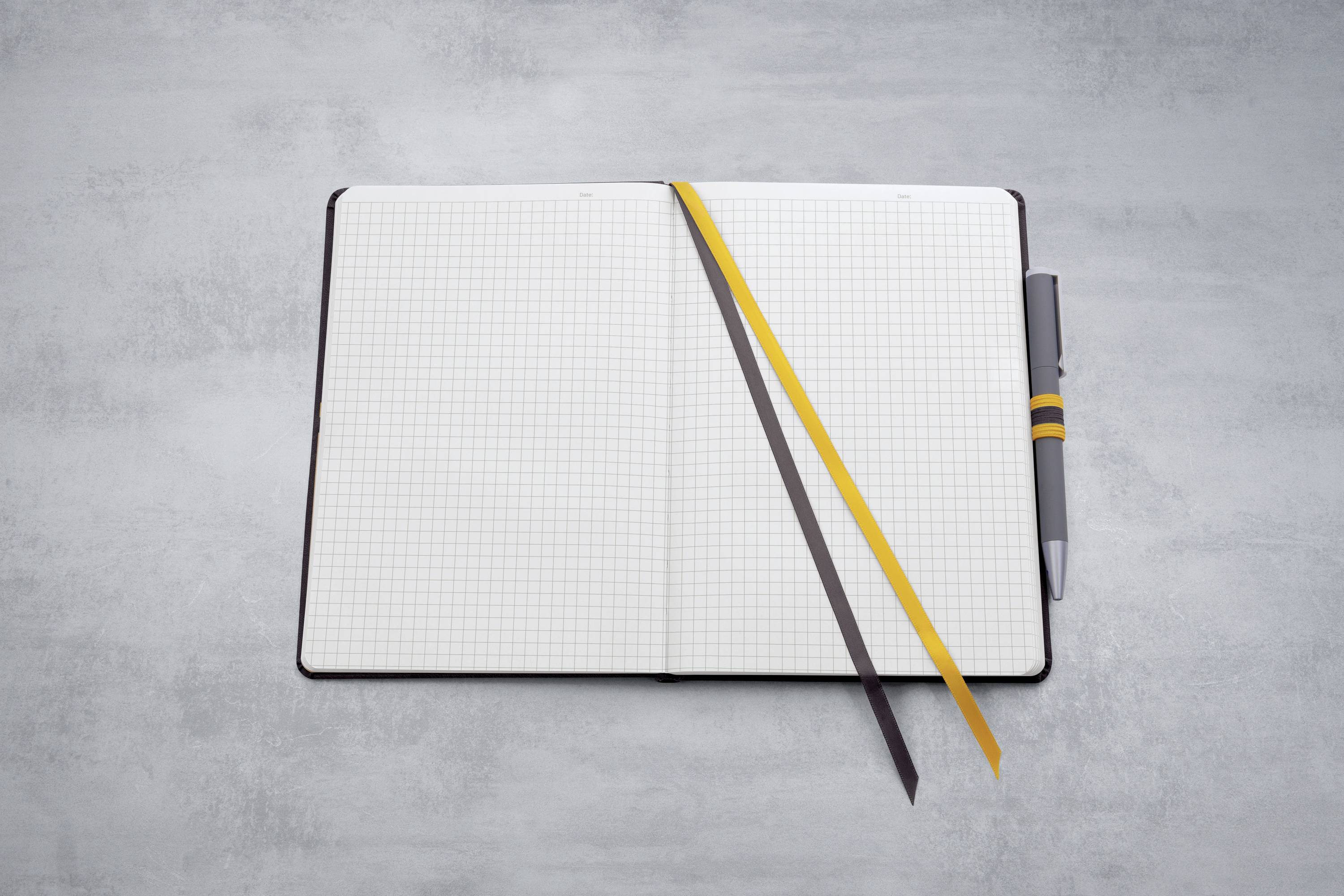 Sigel linescape LS106 Notizbuch kariert Dunkelgrau Anzahl der Blätter: 88 DIN A5hoch