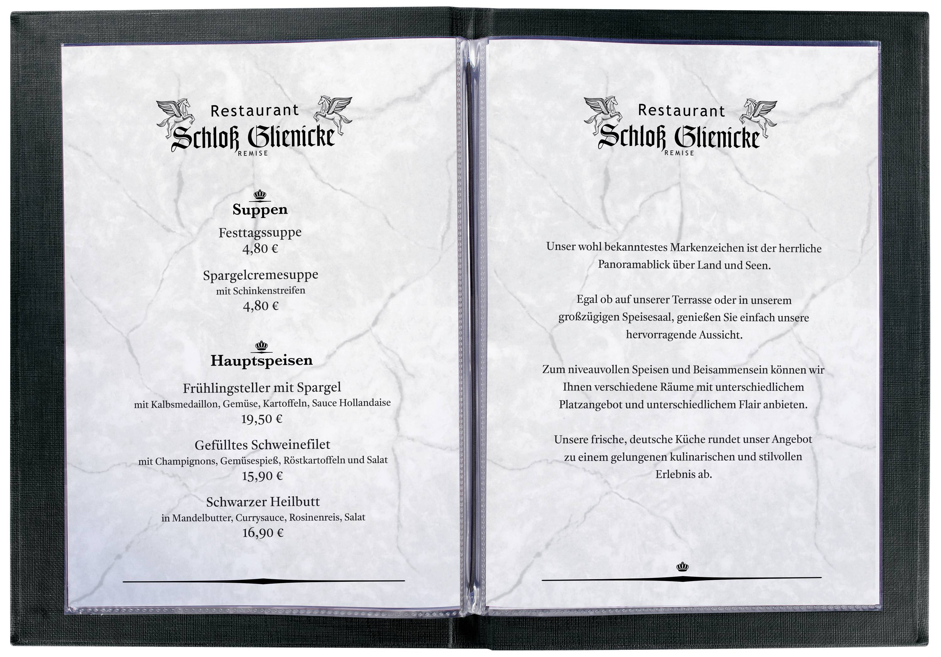 Sigel Speisekarten-Mappe SM206 Anthrazit 1 St.