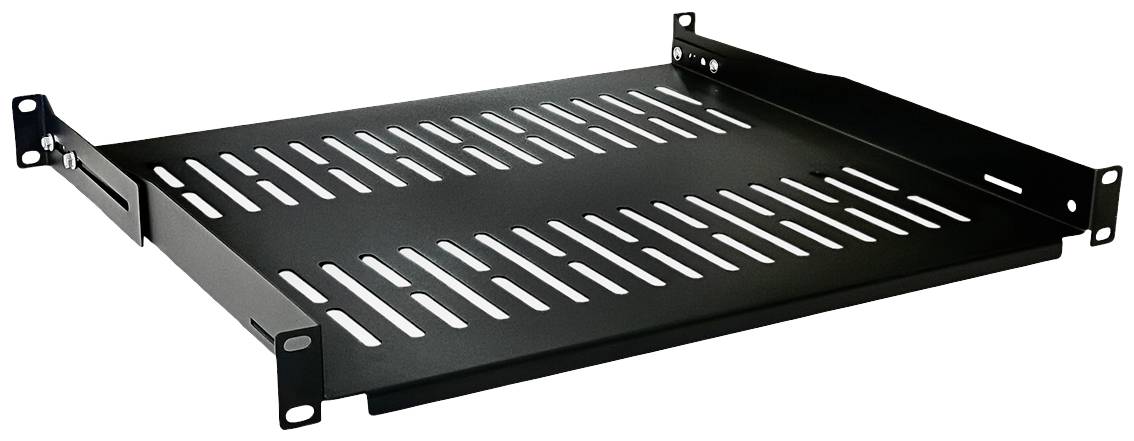 Value 26.99.0403 19 Zoll Einschub 1 HE Schwarz