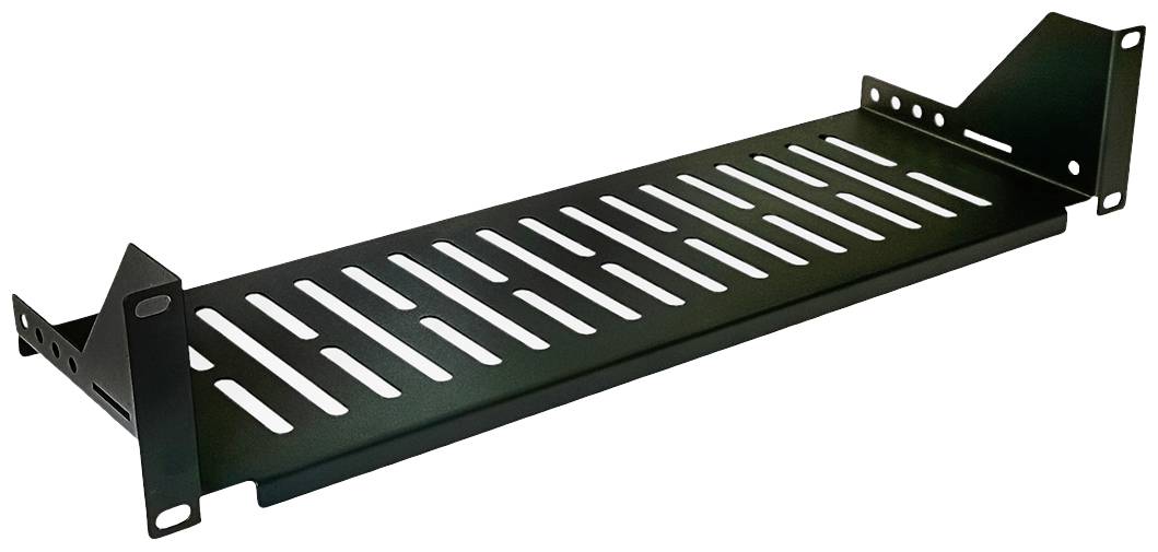 Value 26.99.0404 19 Zoll Einschub 2 HE Schwarz