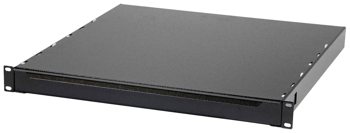 Apranet 26512476 19 Zoll Netzwerkschrank-Einschubsystem 1 HE Schwarz