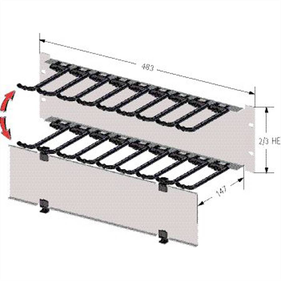 Apranet 26516005 19 Zoll Kabelhalter