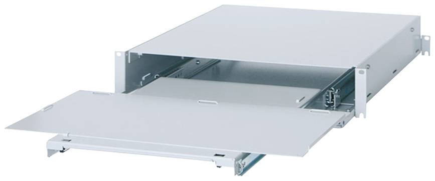 Apranet 26519242 19 Zoll Netzwerkschrank-Einschubsystem 2 HE Lichtgrau