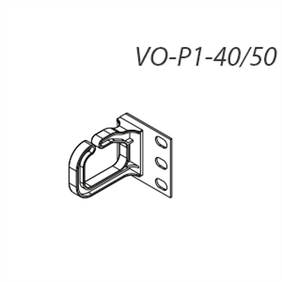 Conteg 26205021 19 Zoll Kabelhalter Schwarz