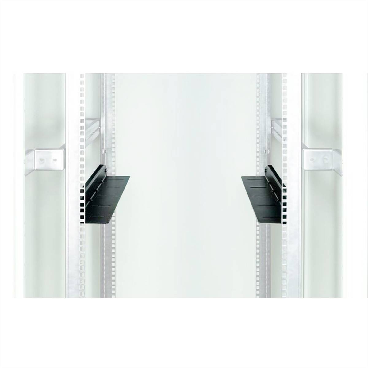 Conteg 26205030 19 Zoll Netzwerkschrank-Schienen Schwarz