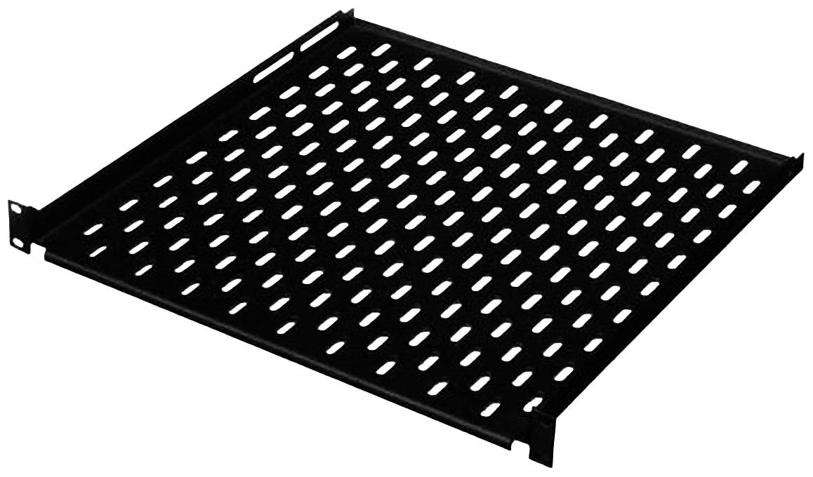 Conteg 26205041 19 Zoll Netzwerkschrank-Einschubsystem 1 HE Schwarz