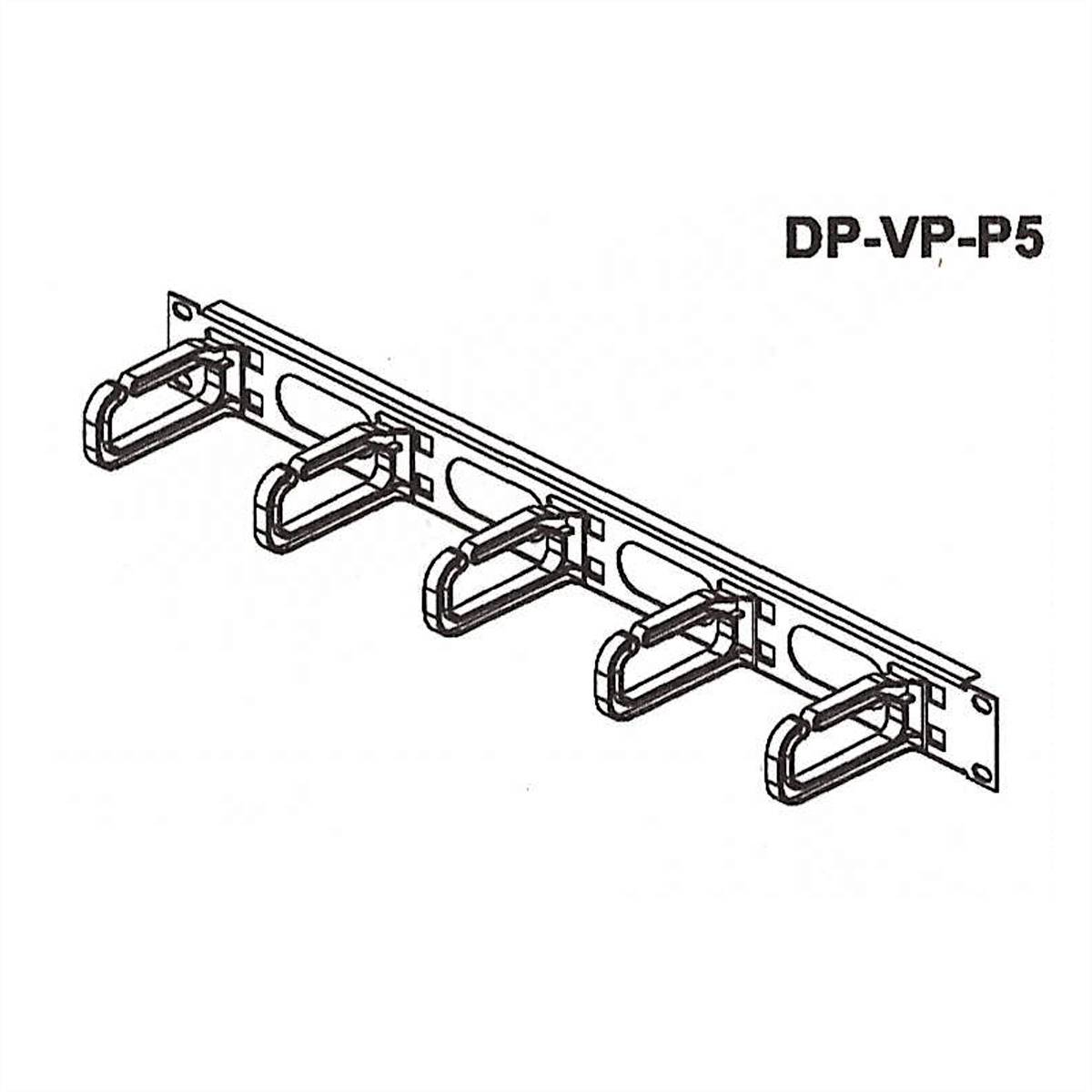Conteg 26205082 19 Zoll Netzwerkschrank-Kabelführung 1 HE
