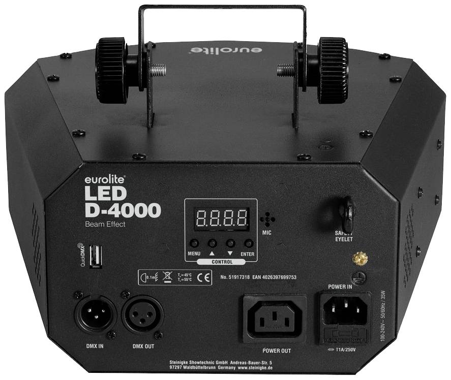 Eurolite 51917318 D-4000 DMX LED-Effektstrahler Anzahl LEDs (Details):8 3W