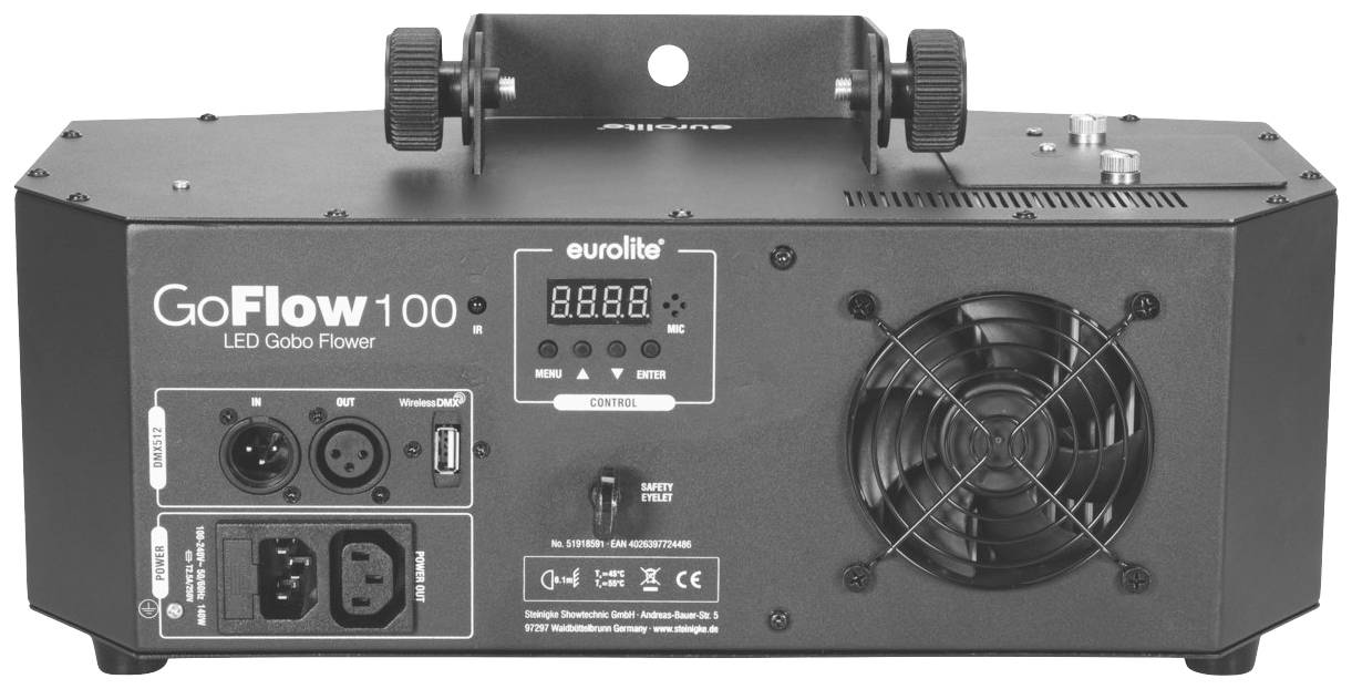 Eurolite 51918591 GoFlow 100 DMX LED-Effektstrahler Anzahl LEDs (Details):1 100W