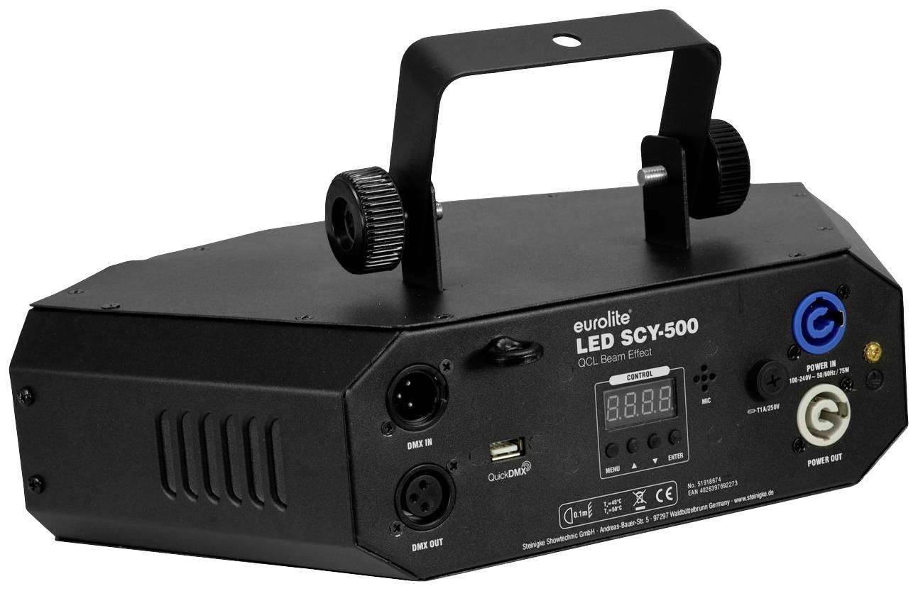 Eurolite 51918674 SCY-500 QCL DMX LED-Effektstrahler Anzahl LEDs (Details):5 15W
