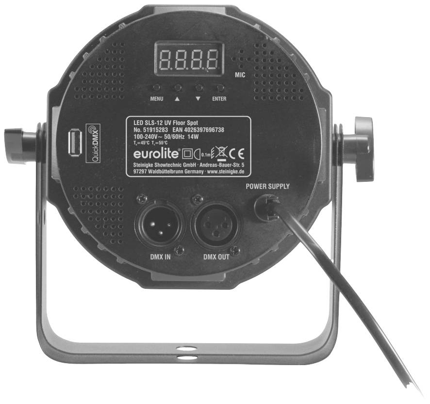 Eurolite 51915283 SLS-12 UV LED-PAR-Scheinwerfer Anzahl LEDs (Details):12 1W