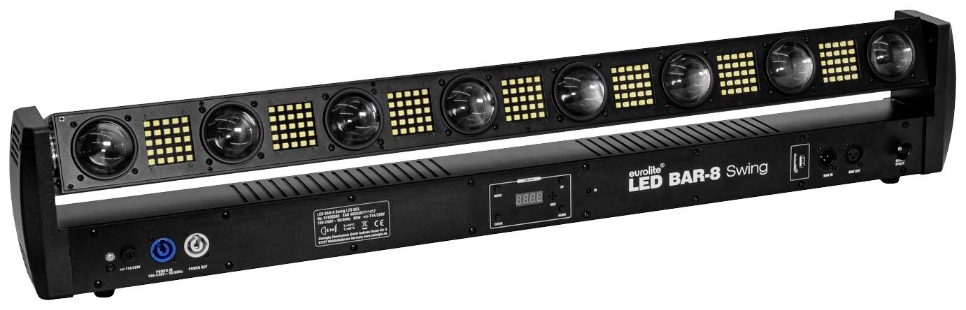 Eurolite BAR-8 Swing QCL LED-Bar Anzahl LEDs (Details): 183