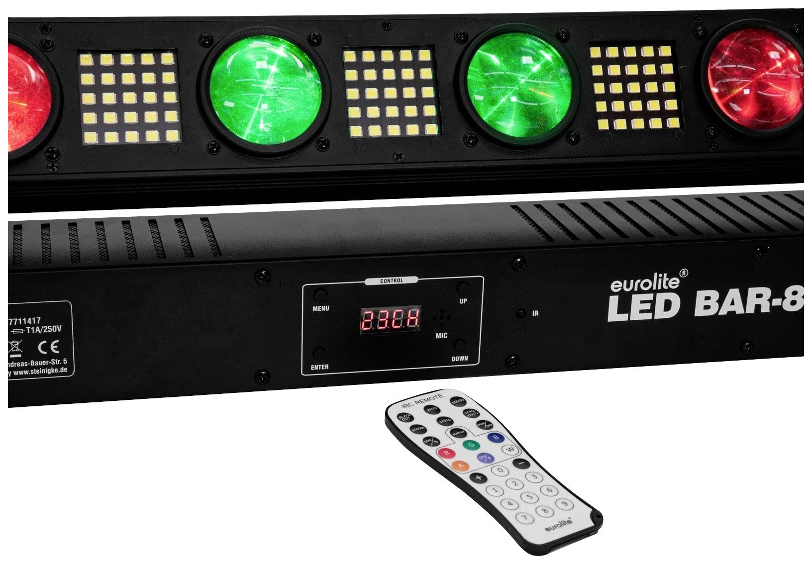 Eurolite BAR-8 Swing QCL LED-Bar Anzahl LEDs (Details): 183