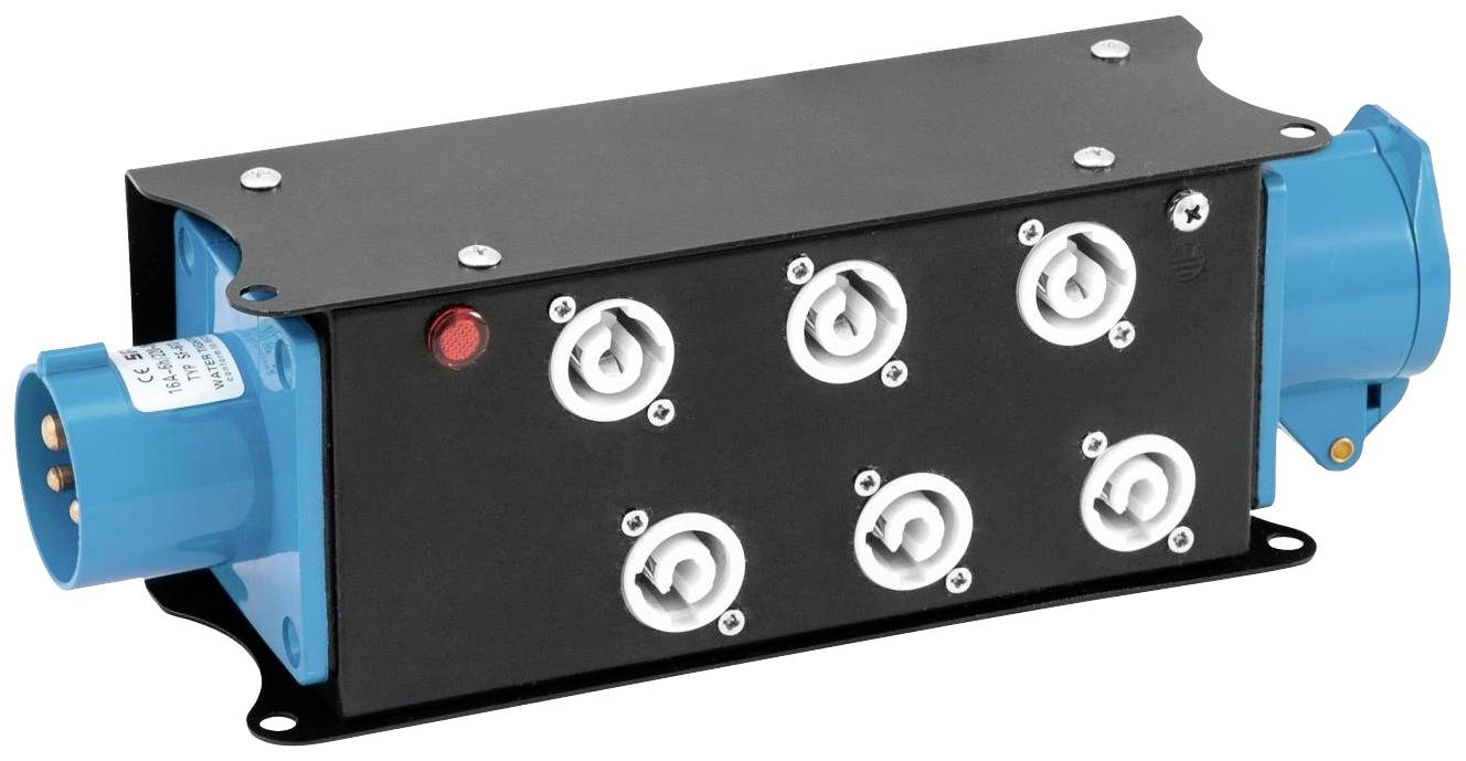 Eurolite SAB-62X Stromverteiler (L x B x H) 280 x 90 x 75mm