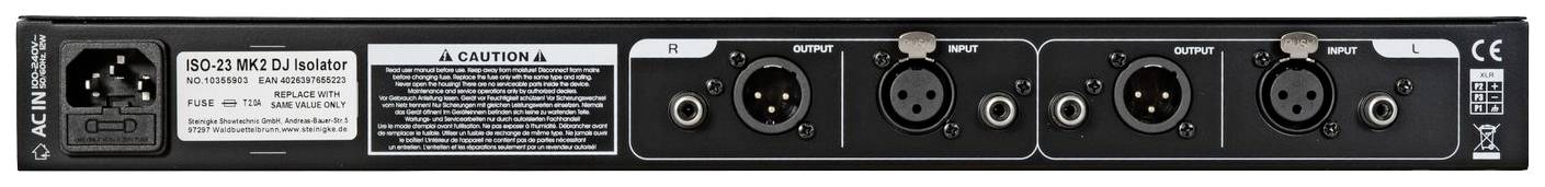 Omnitronic ISO-23 MK2 Stereo-Line-Isolator