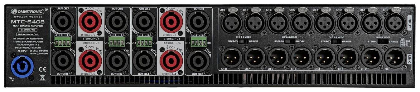 Omnitronic MTC-6408 PA Verstärker
