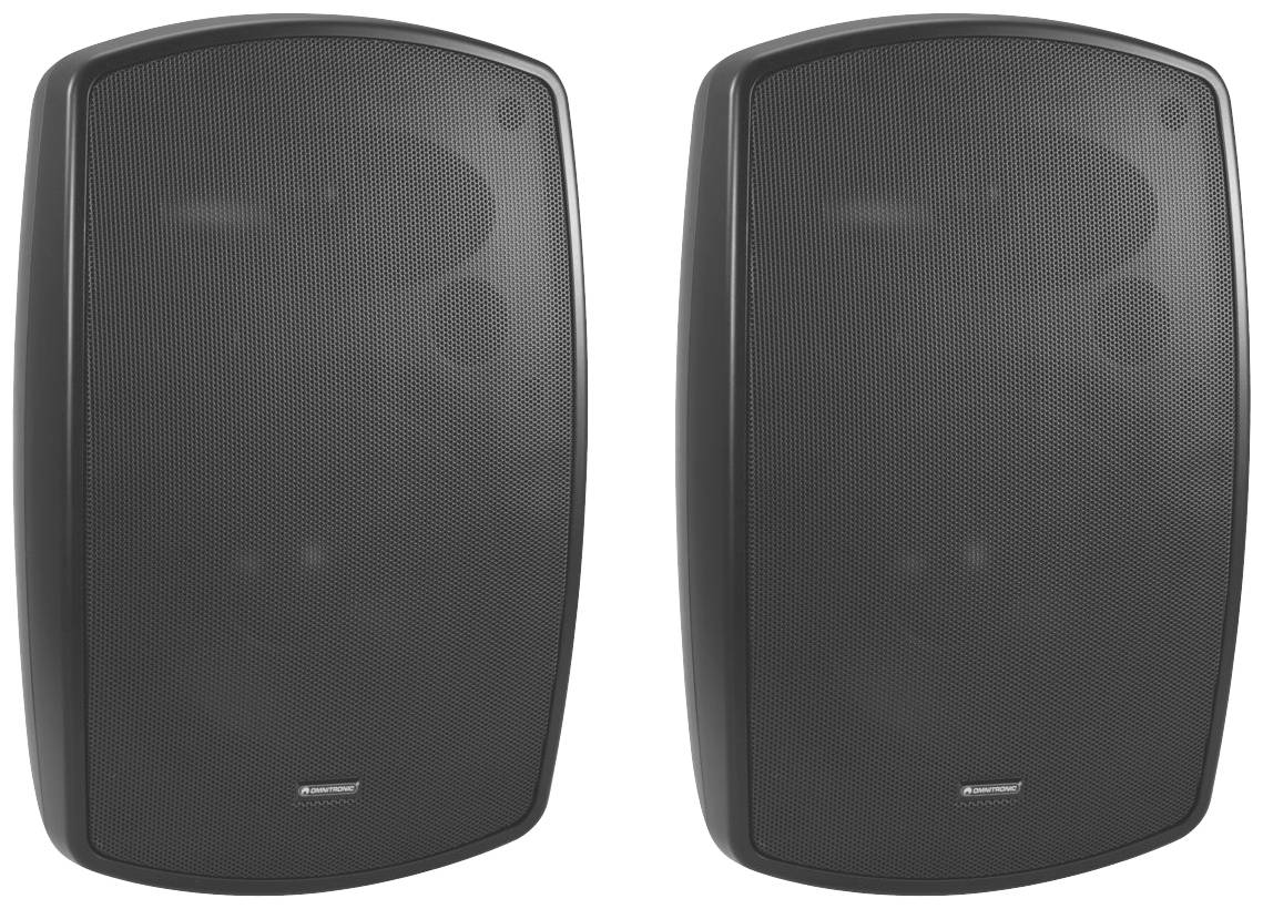 Omnitronic OD-8 On-Wall-Lautsprecher Schwarz 120W 30Hz - 20000Hz 2St.