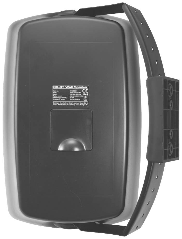 Omnitronic OD-8T On-Wall-Lautsprecher Schwarz 120W 30Hz - 20000Hz 2St.