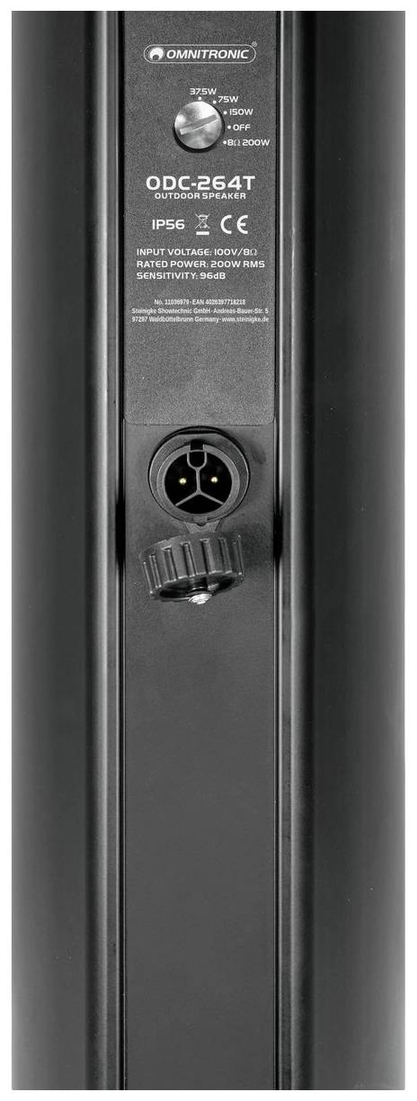 Omnitronic ODC-264T 2-Wege Aufbau-Lautsprecher 4 Zoll 150W 1St.