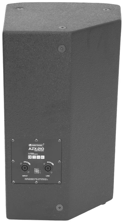 Omnitronic AZX-210 Passiver PA Lautsprecher 25.4cm 10 Zoll 1St.