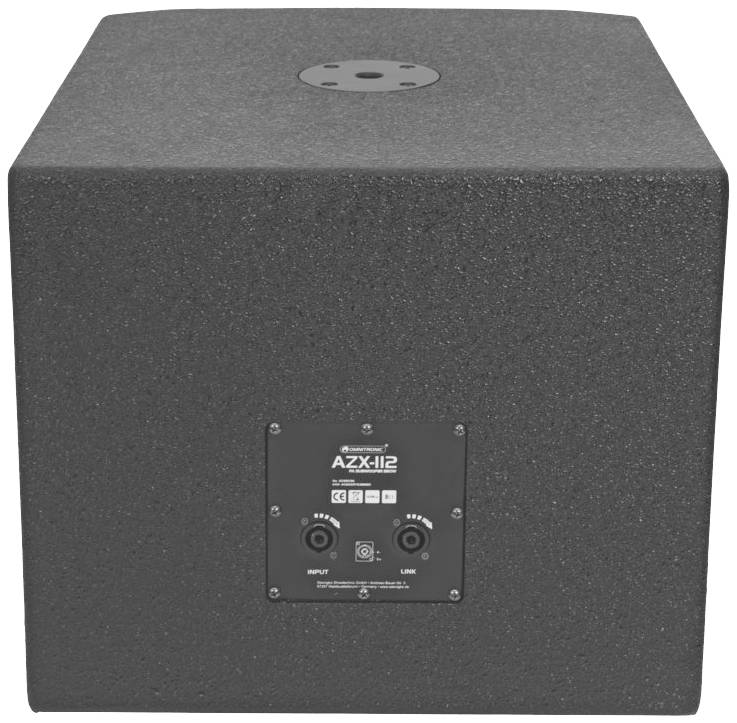 Omnitronic AZX-112 Passiver PA Subwoofer 30 cm 12 Zoll 1 St.