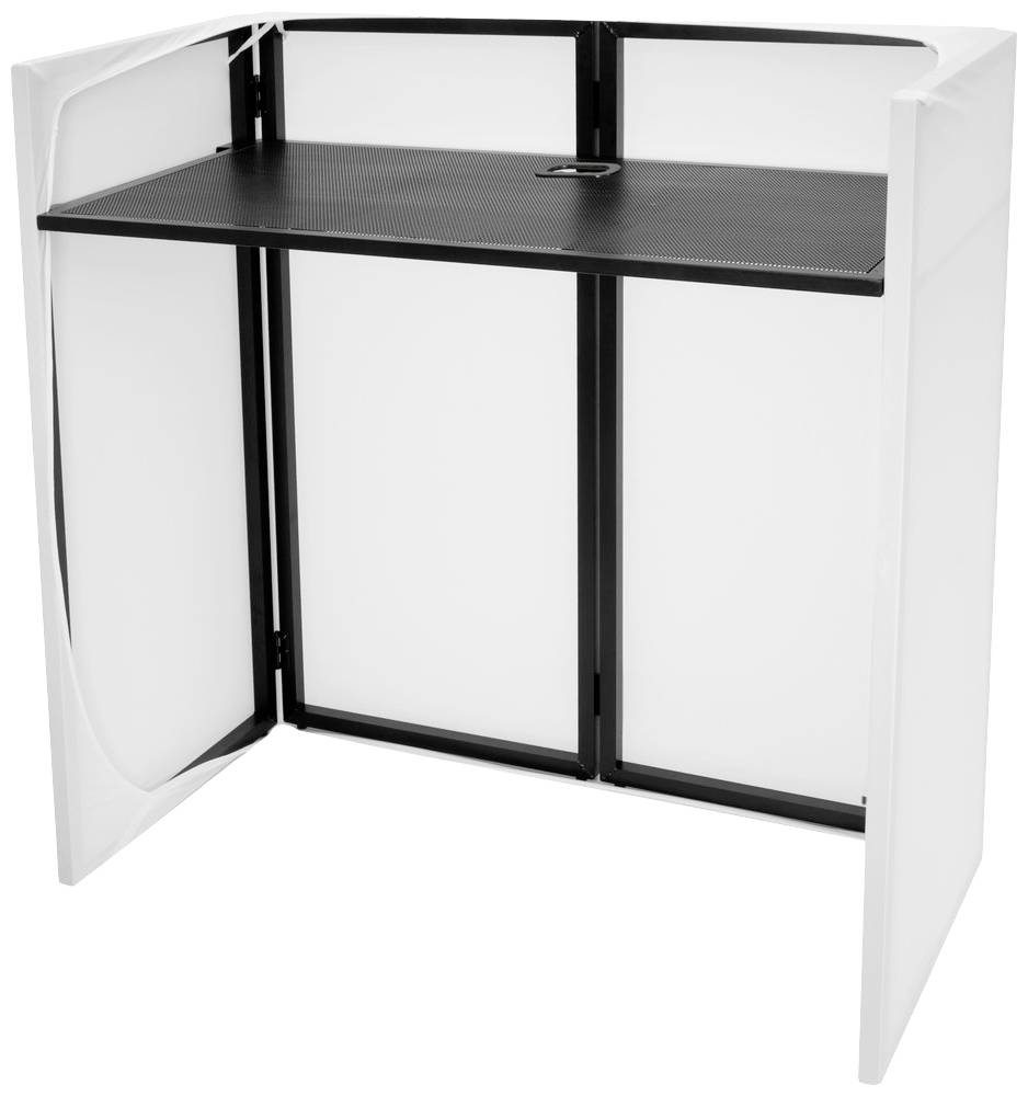 Omnitronic Compact Mobile DJ Stand Mobiler DJ-Tisch Stahl