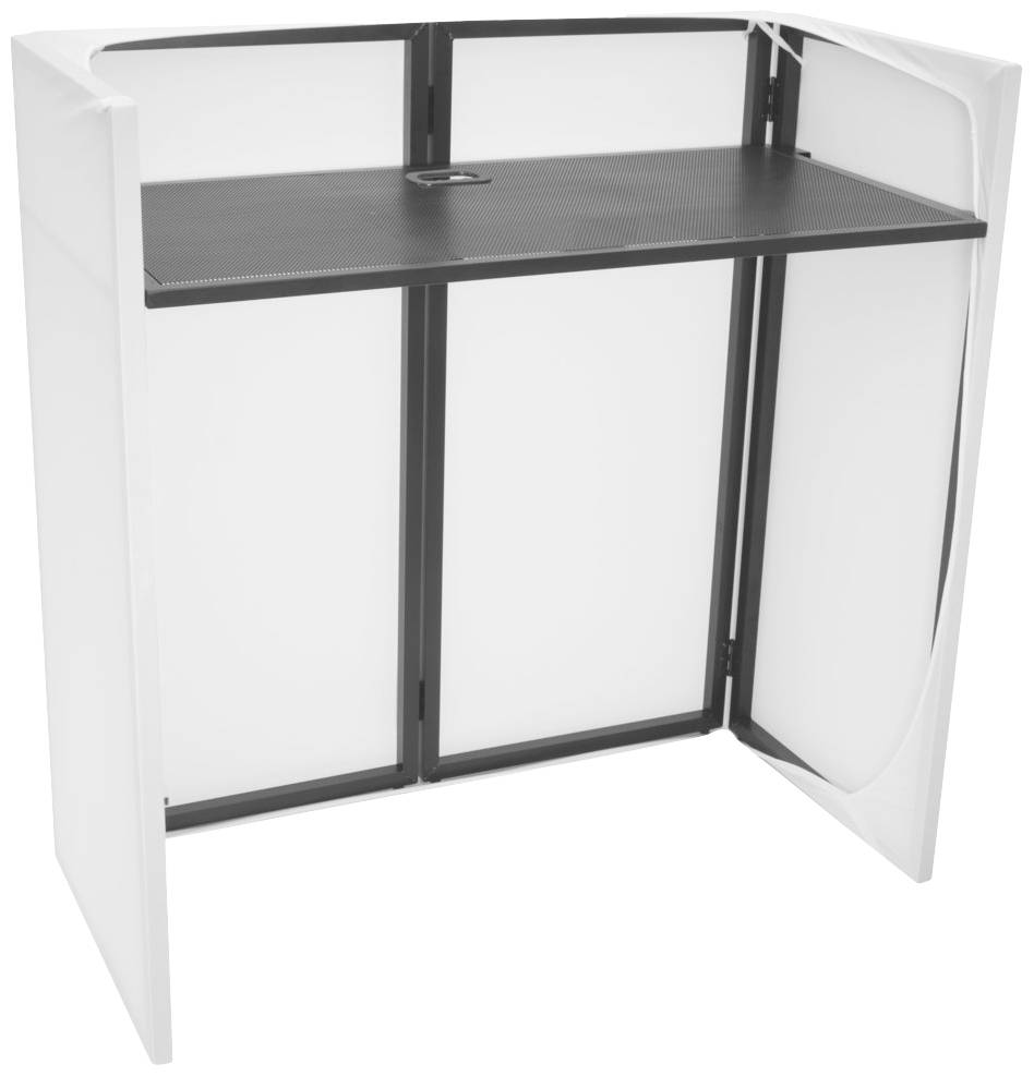 Omnitronic Compact Mobile DJ Stand Mobiler DJ-Tisch Stahl