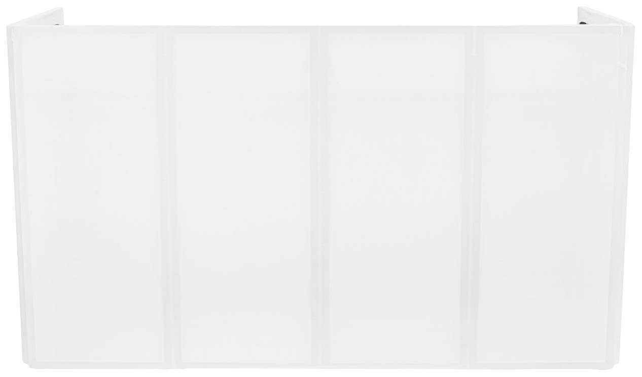 Omnitronic Large Mobile DJ Stand Mobiler DJ-Tisch Aluminium, Textil