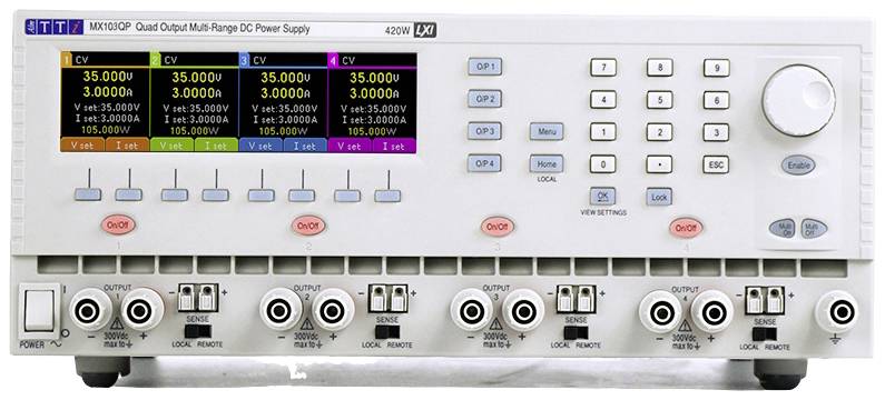 Aim TTi MX103QP-S2 Labornetzgerät, einstellbar 0 - 35 V/DC 0 - 6 A 420 W RS-232, USB, LAN, GPIB Anz