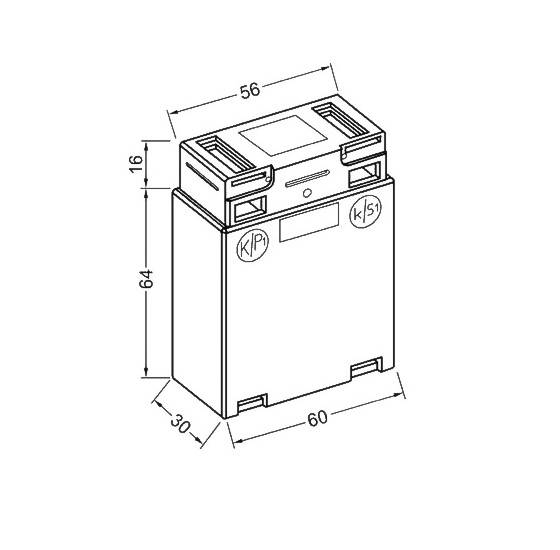 Celsa WST 40 5/1A 5VA Kl. 0.5 70017-1687 Wickelstromwandler Primärstrom 5 A Sekundärstrom 1 A Leiterdurchführung Ø:0 mm 1 St.