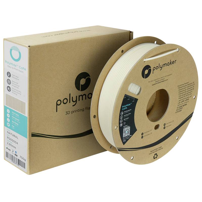 Polymaker PG05004 CoPA Filament PA-Nylon hitzebeständig, hohe Zugfestigkeit 2.85mm 750g Klar PolyMide™ 1St.
