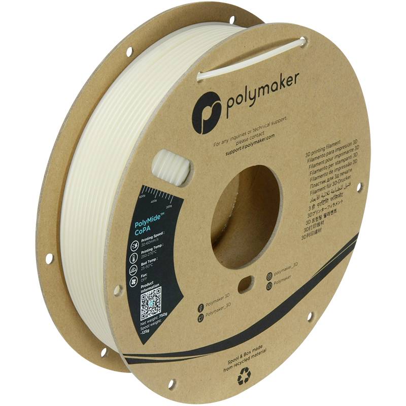 Polymaker PG05004 CoPA Filament PA-Nylon hitzebeständig, hohe Zugfestigkeit 2.85mm 750g Klar PolyMide™ 1St.