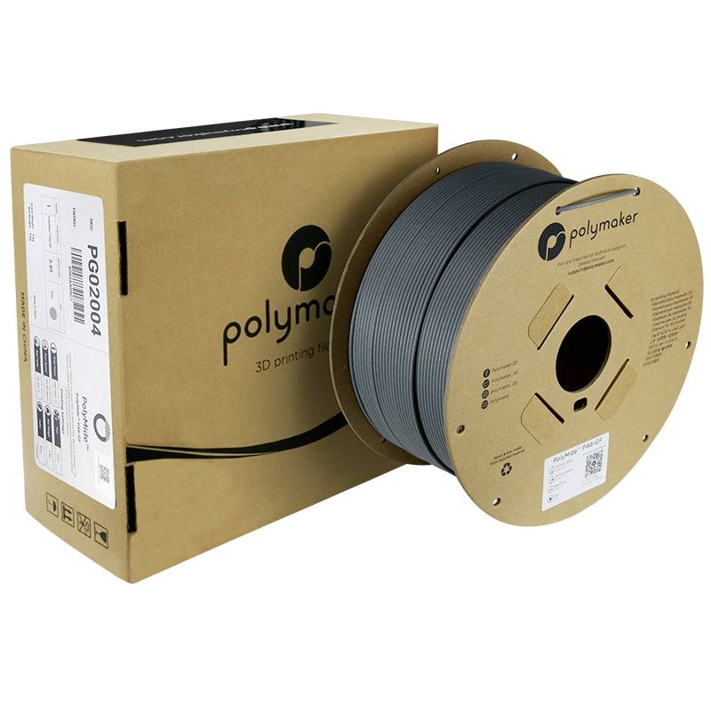 Polymaker PG02004 Filament PA6-GF chemisch beständig, Glasfaserverstärkt, hitzebeständig, hohe Steifigkeit 2.85mm 2000g Grau