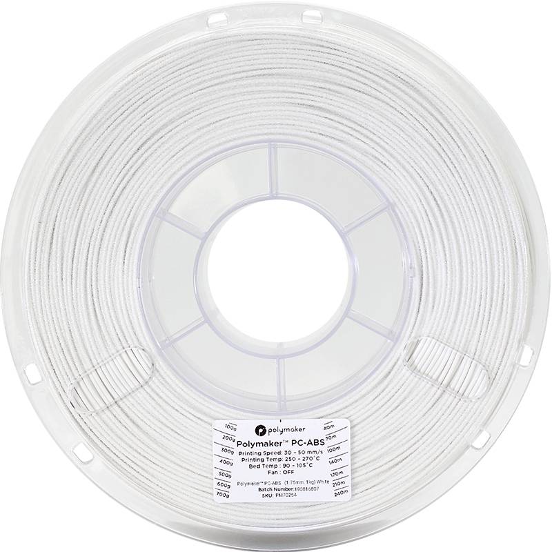 Polymaker PC04002 PC04002 Filament PC-ABS hitzebeständig, schlagfest 1.75mm 1000g Weiß 1St.