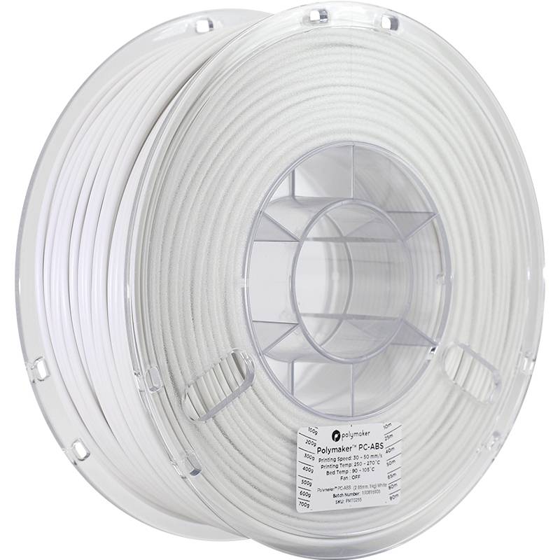 Polymaker 70255 Filament PC-ABS hitzebeständig, schlagfest 2.85mm 1000g Weiß 1St.