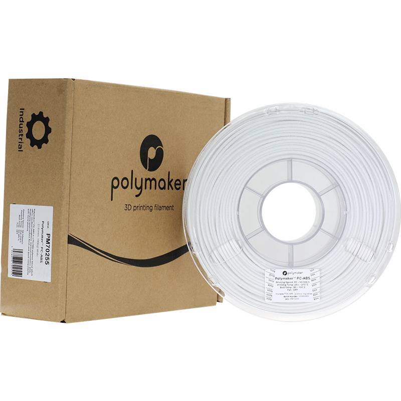 Polymaker 70255 Filament PC-ABS hitzebeständig, schlagfest 2.85mm 1000g Weiß 1St.