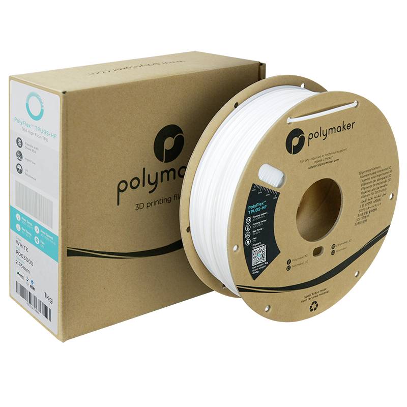 Polymaker PD03005 TPU95-HF Filament TPU, Flexibles Filament flexibel, Highspeed Filament, UV-beständig 2.85mm 1000g We