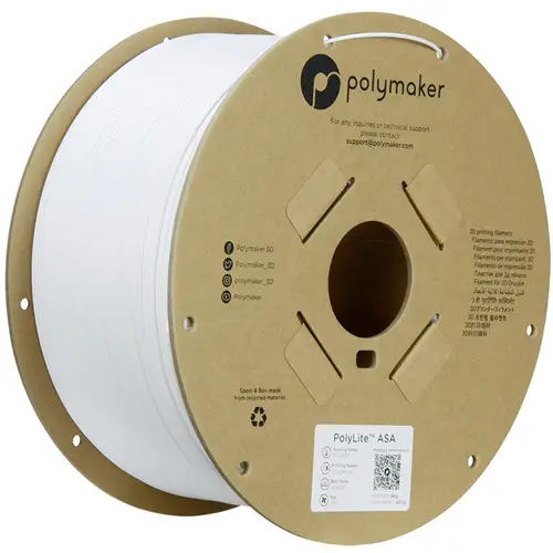 Polymaker PF01021 White Filament ASA UV-beständig, witterungsbeständig, hitzebeständig, schlagfest