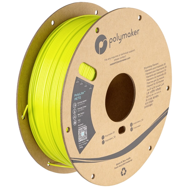 Polymaker PB01041 Filament PETG hitzebeständig, hohe Zugfestigkeit 1.75 mm 1000 g Lime PolyLite™ 1 Polymaker PB01041 Filament PETG hitzebeständig, hohe Zugfestigkeit 1.75 mm 1000 g Lime PolyLite™ 1
