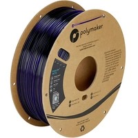 Polymaker PB01032 Filament PETG hitzebeständig, hohe Zugfestigkeit 1.75mm 1000g Blau (translucent) PolyLite™ 1St. Polymaker PB01032 Filament PETG hitzebeständig, hohe Zugfestigkeit 1.75mm 1000g Blau (translucent) PolyLite™ 1St.