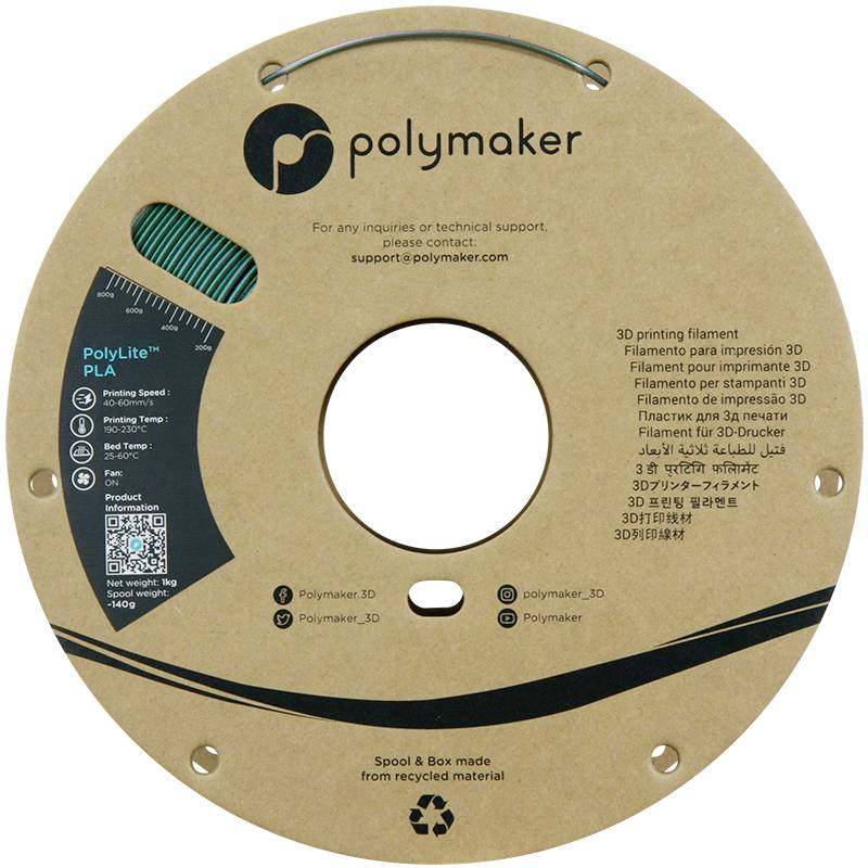 Polymaker PA02085 Starlight Filament PLA Mehrfarbig, Farbwechsel 1.75mm 1000g Starlight Comet PolyLite™ 1St.