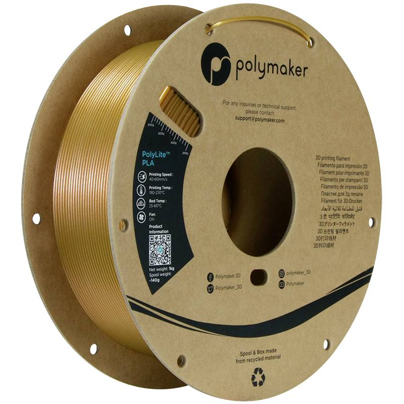 Polymaker PA02082 Starlight Filament PLA Mehrfarbig, Farbwechsel 1.75mm 1000g Starlight Jupiter PolyLite™ PLA 1St.