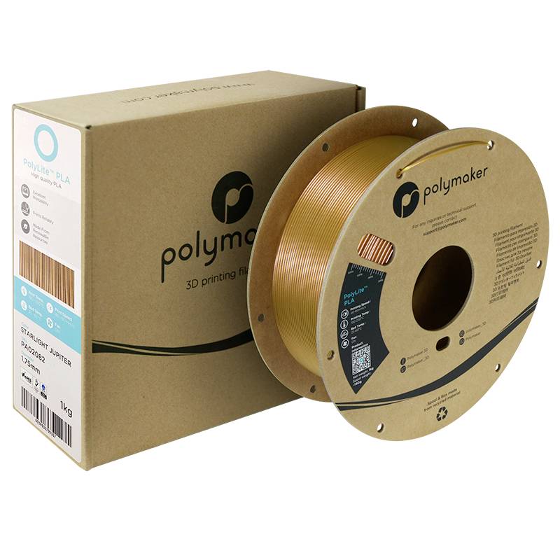 Polymaker PA02082 Starlight Filament PLA Mehrfarbig, Farbwechsel 1.75mm 1000g Starlight Jupiter PolyLite™ PLA 1St.