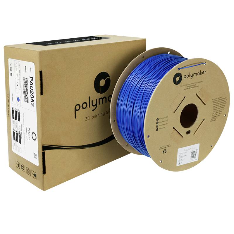 Polymaker PA02067 Filament PLA hohe Steifigkeit, hohe Zugfestigkeit 1.75mm 3000g Blau PolyLite™ 1St.