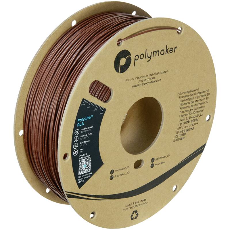 Polymaker PA02015 Galaxy Filament PLA hohe Steifigkeit, hohe Zugfestigkeit 1.75mm 1000g Dunkelrot PolyLite™ 1St.