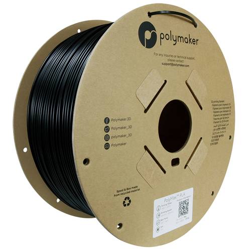 Polymaker PA06027 Filament Tough PLA schlagfest 2.85 mm 3000 g Schwarz PolyMax™ 1 St.