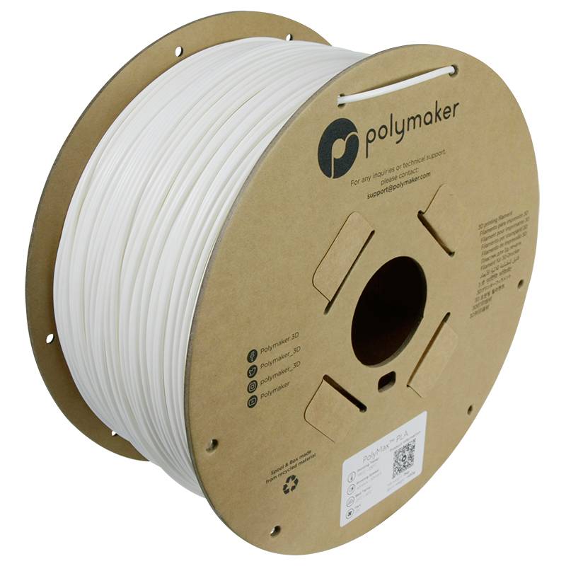 Polymaker PA06026 Filament Tough PLA schlagfest 2.85mm 3000g Weiß PolyMax™ 1St.
