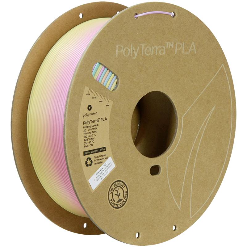 Polymaker PA04029 Gradient Filament PLA geringerer Kunststoffgehalt, Matt, Mehrfarbig 1.75 mm 1000