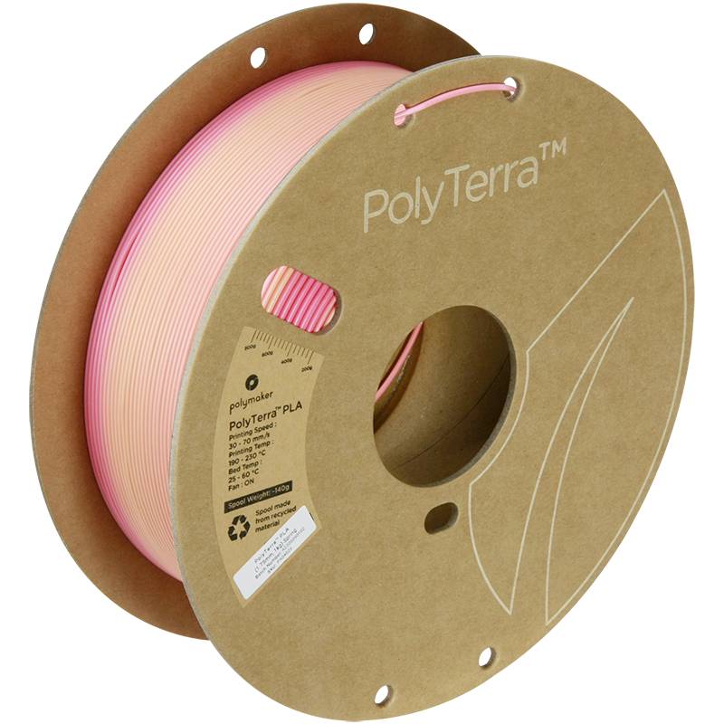 Polymaker PA04035 Gradient Filament PLA geringerer Kunststoffgehalt, Matt, Mehrfarbig 1.75mm 1000g Spring PolyTerra™ 1St.